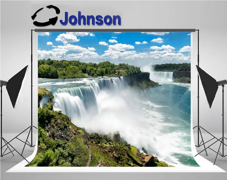 

Niagara Falls States America Canada Waterfall backdrops High quality Computer print scenic background