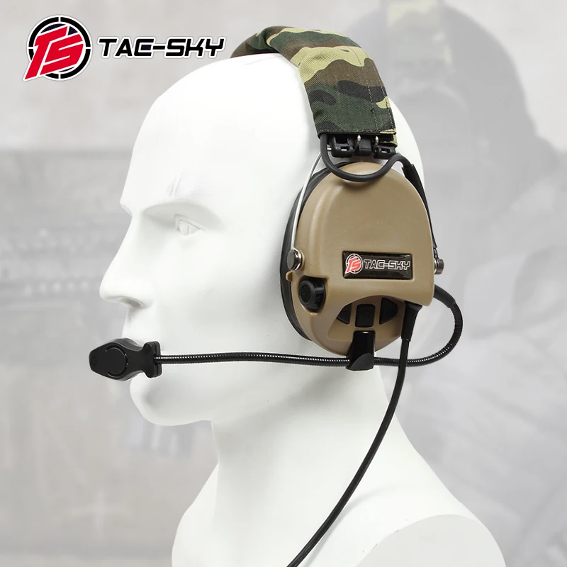 TAC-SKY Airsofte Sordin Silicone Earmuffs Noise Reduction Pickup Military Tactical Hunting Shooting Headphones