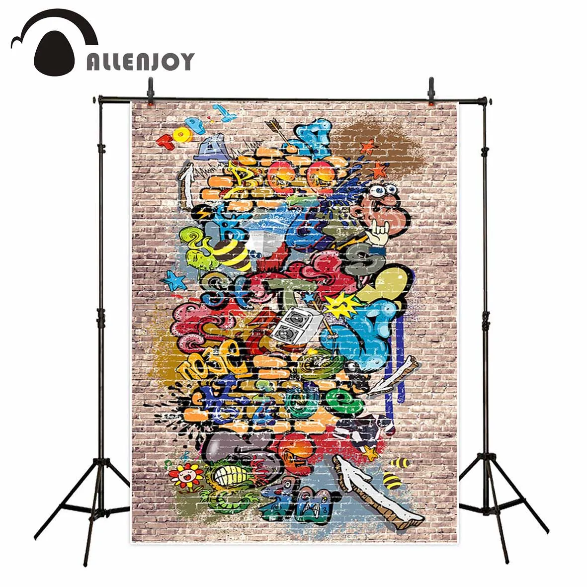Allenjoy Graffiti de vintage muur fotografische cool achtergrond voor professionele fotoshoot photocall fonds fotografie studio