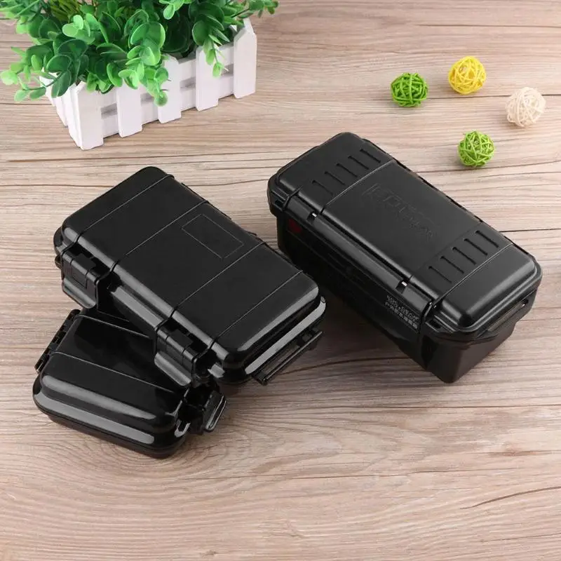 Waterproof Safety Box abs Plastic Storage Box Outdoor Phone Electronic Gadgets Airtight Survival Case Container With Foam Lining