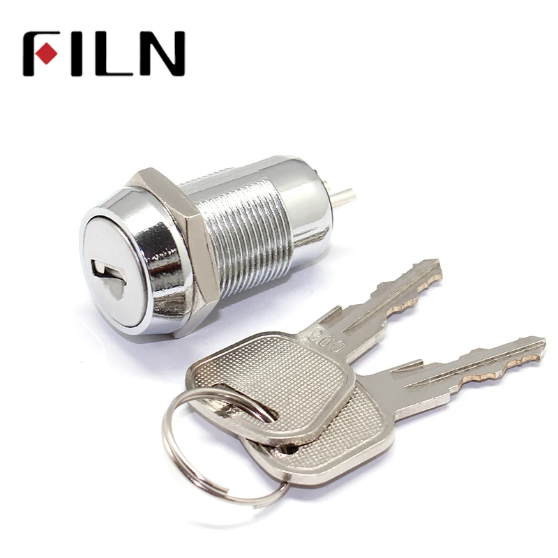 on off 19MM SPST Lock for Elevator Base Station  key switch electronic key door lock