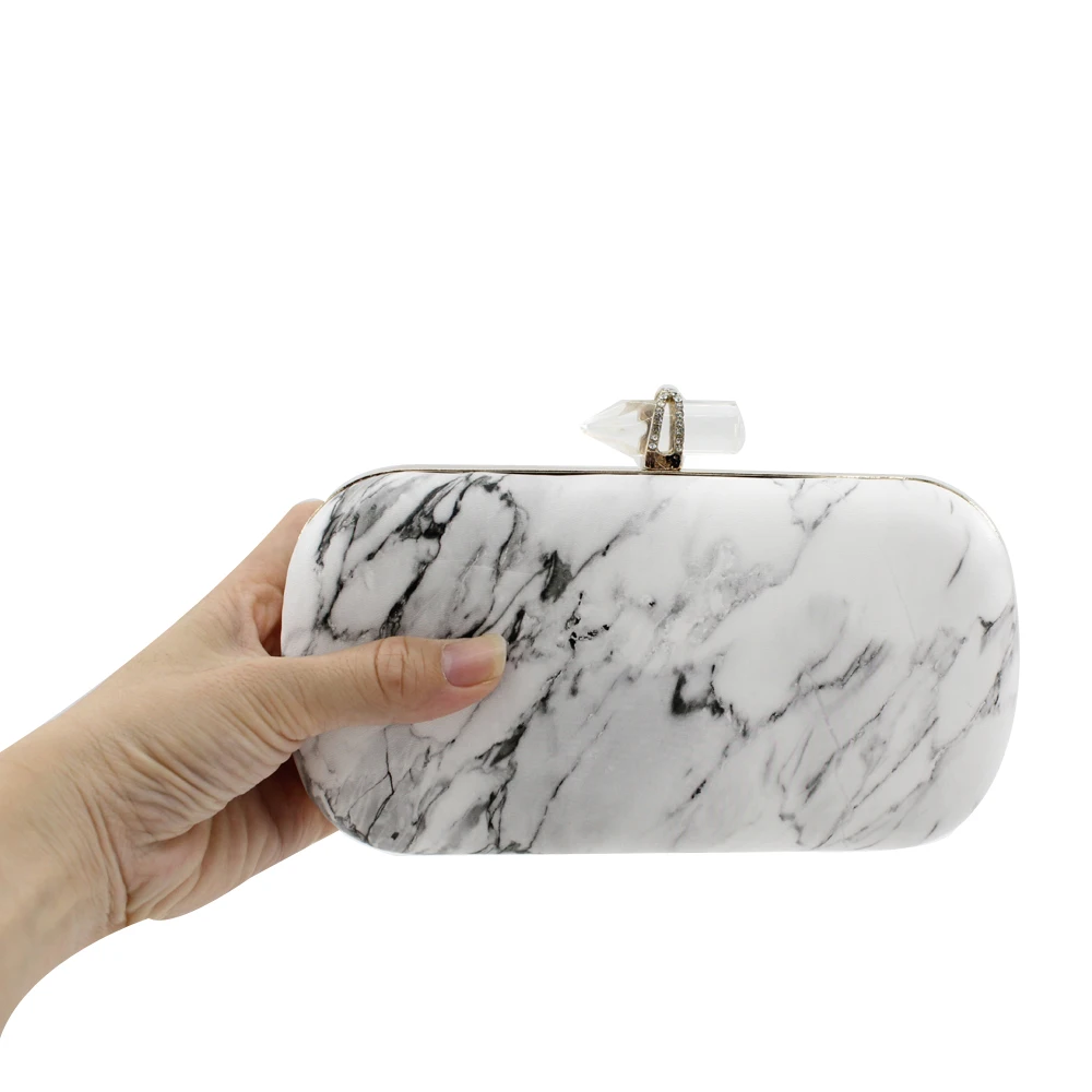 The mable print pu evening clutch bag special wedding bag