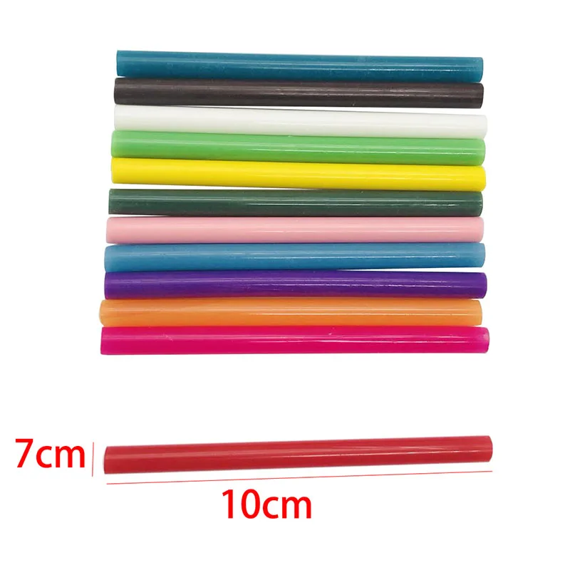 10pc Color Glue Sticks For Small Electric Glue Gun Craft Album Repair DIY Mix Color Vintage Sealing Wax Colored Glue Stick