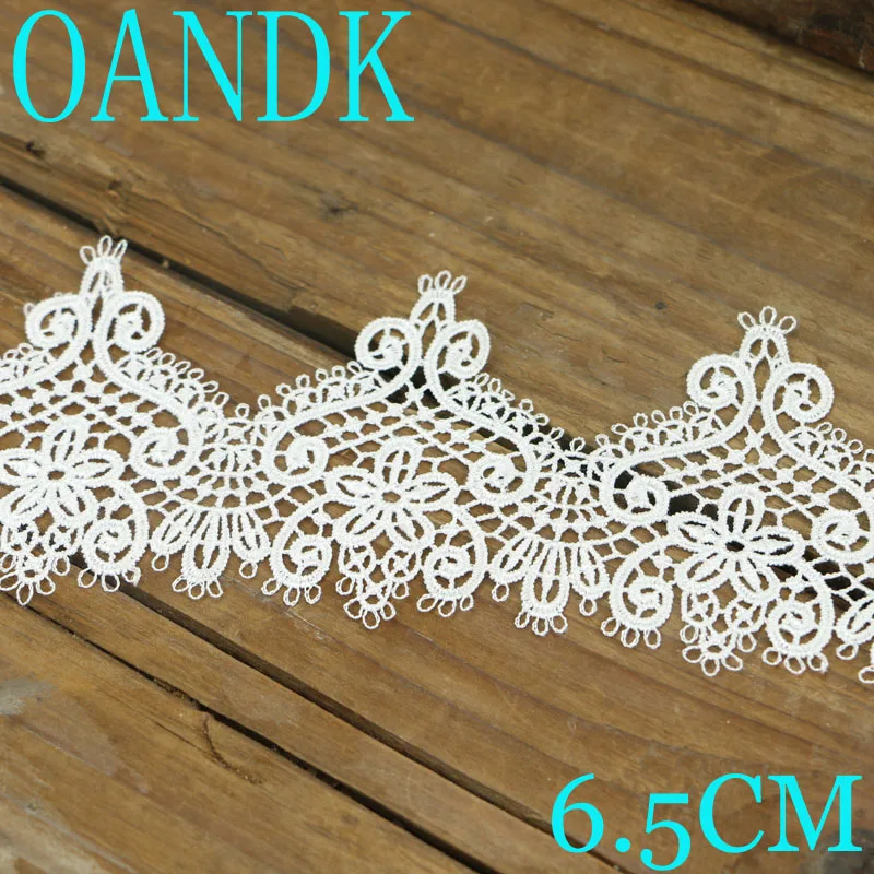 2 yards of white lace decorative home DIY wedding clothing sewing craft decorative handmade lace