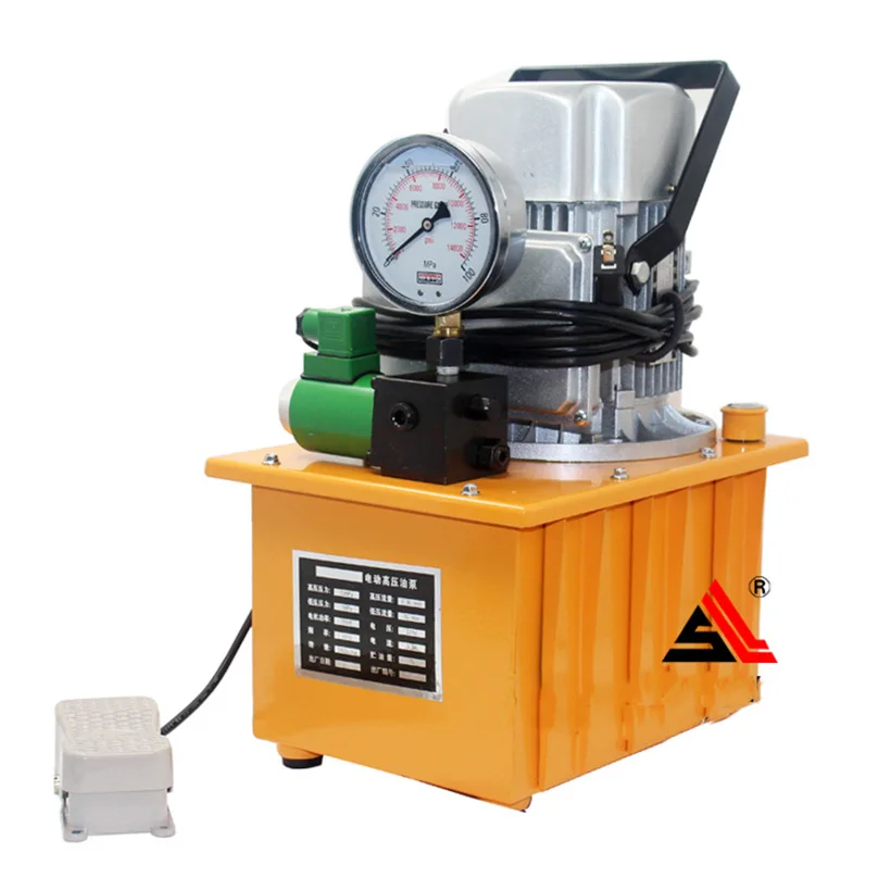 

7L Electric Hydraulic Pump Oil Pressure Pump with Pedal Solenoid Valve Oil Pressure Pump HHB-700A