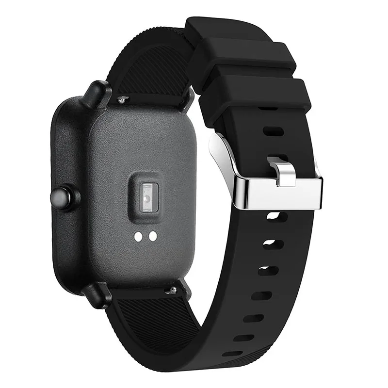 20 مللي متر سيليكون حزام ل شاومي Huami Amazfit بيب لايت سوار ساعة ذكية استبدال حزام الساعات ل Huami Amazfit GTS 4/3/2
