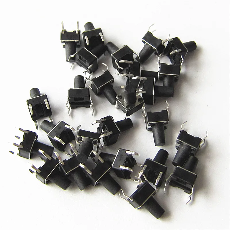 100pcs/lot 6*6*8.5mm Micro Touch Push Switch Copper Foot Key Switch for Electromagnetic Oven 6x6x8