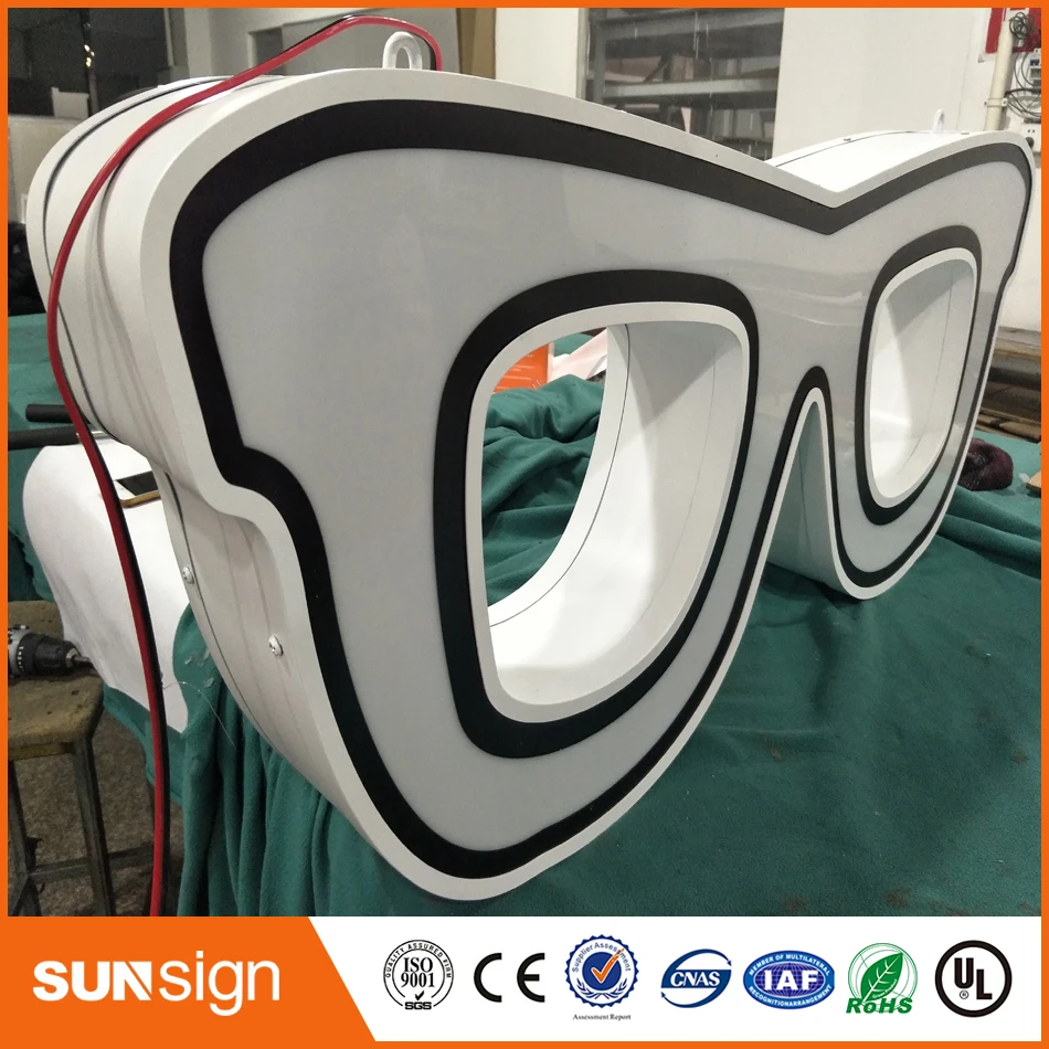 Nieuwe Ontwerp Custom Outdoor Wall Mount Led Light Box Teken