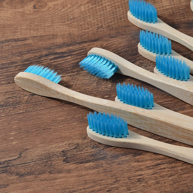 10Pcs Bamboo Toothbrush Eco Friendly Wooden Tooth Brush BPA Free Soft Bristle Tip Charcoal Adults Oral Care Toothbrushes