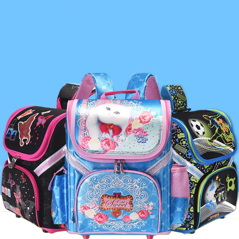 2023 new Kids hot  school Backpack butterfly cars EVA FOLDED orthopedic Children School Bags mochila infantil for boys and girls