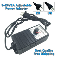 Adjustable Power Adapter 3V-24V 2A governor Adapter Motor Speed Controller 3.3V 4A 16.5V 16.8V 8V3A 19v LED Strip power supply