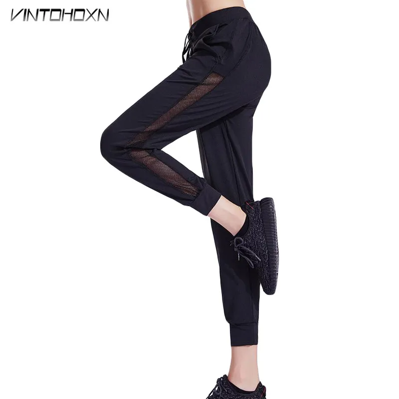 Women Long Running Pants Yoga Workout Sweatpants Fitness Sports Gym Hiking High Waist Clothing Women\'s Trousers For Female 17158