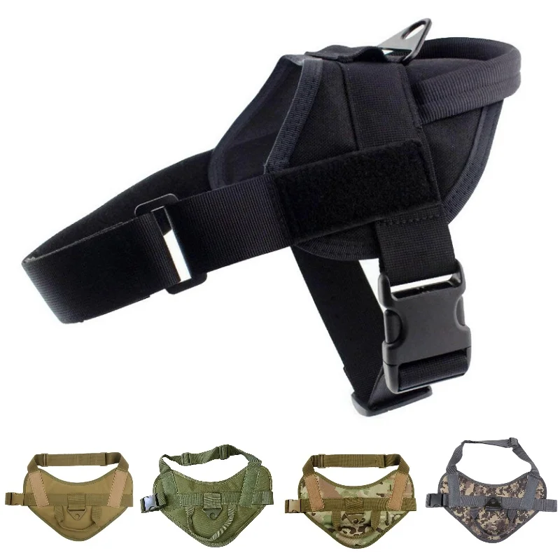 

Tactical Service Dog Molle Vest Harness Pet Clothes Outdoor Police Patrol Training Walking Hunting Vest