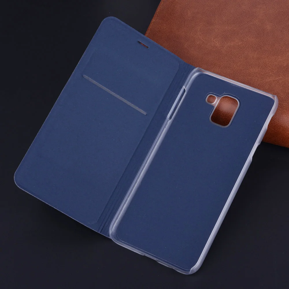 Flip Wallet Leather Case For Samsung Galaxy J6 2018 J 6 SM J600 J600F J600G SM-J600 SM-J600FN Phone Cover With Card Pocket