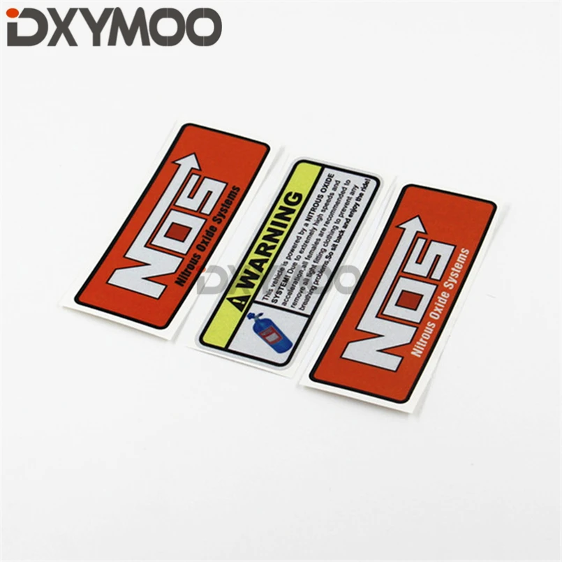 Motorcycle Motocross Bike Phone Auto Window Body Stickers Car Styling Decal for NOS Warning NITROUS OXIDE SYSTEM