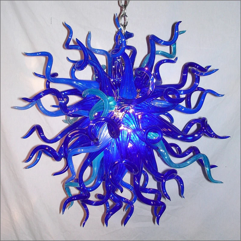 

Bright Colorful Modern Pendant Lamps Elegant Beautiful Hand Blown Glass Villa Lighting Chandelier