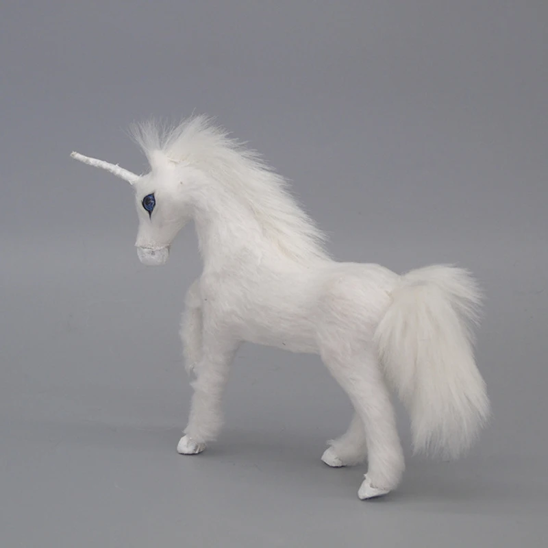 Unicorn ตุ๊กตาของเล่น15*11*3ซม.จำลองตุ๊กตา Pegasus Unicorn Plush ของเล่นคริสต์มาสของขวัญสีขาวตุ๊กตาสัตว์ตกแต่ง