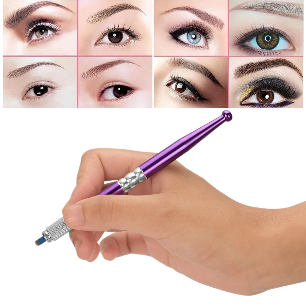 Microblading Kit Professional Caneta Tebori Eyebrow Tattoo Pen Permanent Makeup Kit With 1 Agujas Microblading 14pin