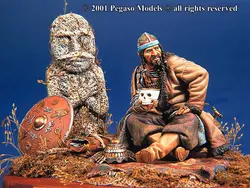 Attila an Lati 90 Mm Resin Model Kit - Collectible Sculpture for Hobbyists