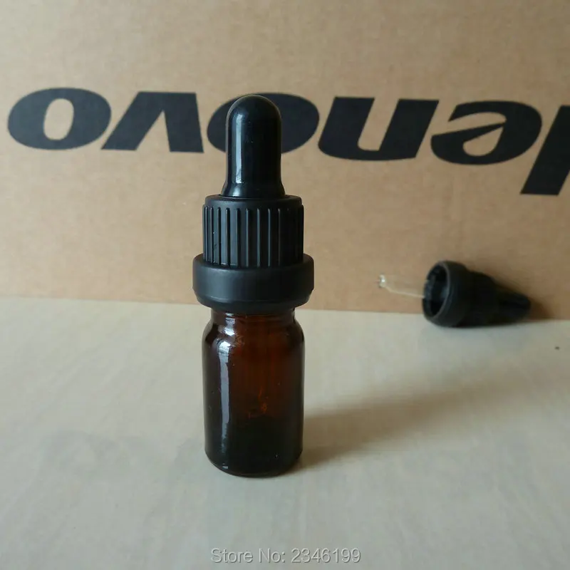 5ML 5G Brown Dropper Bottles Essential Oil Bottle, Sample Bottle Sample Sack, Cosmetic Glass Bottle, 30 Pieces/lot