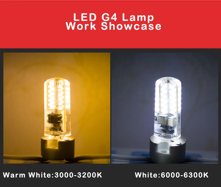 Mini G4 LED Lamp 3014 LED Bulb 2W 3W 5W AC220V LED G4 SMD Light Dimmable 360 Beam Angle Chandelier Lights Replace Halogen Lamps