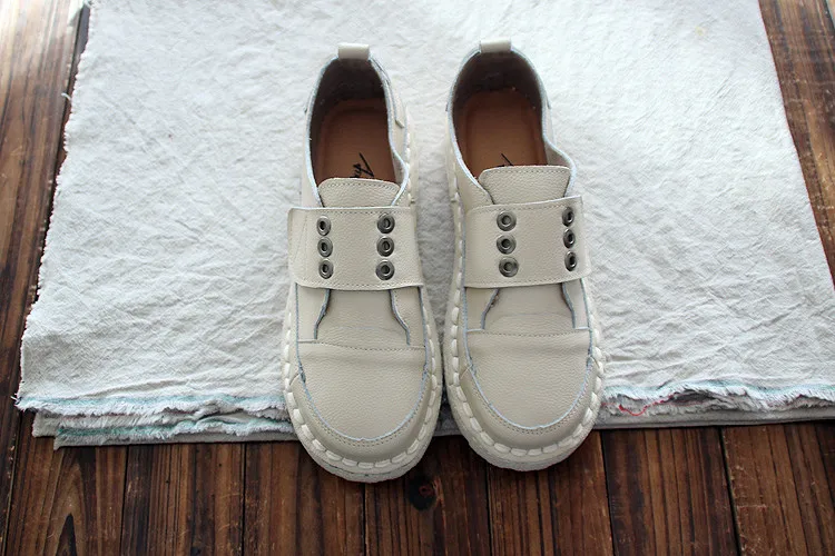 Careaymade-New Type Baggage Artistic Leather Shoes, Low Upper  Single Shoes,Stick Handmade Softsoles, Japanese-tied Shoes