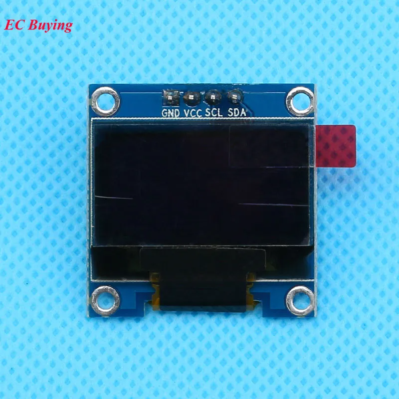 0.96 Inch OLED Display Module White OLED LCD Module 4 Pin 128X64 LCD Display 12864 Screen Board IIC Connector 4Pins