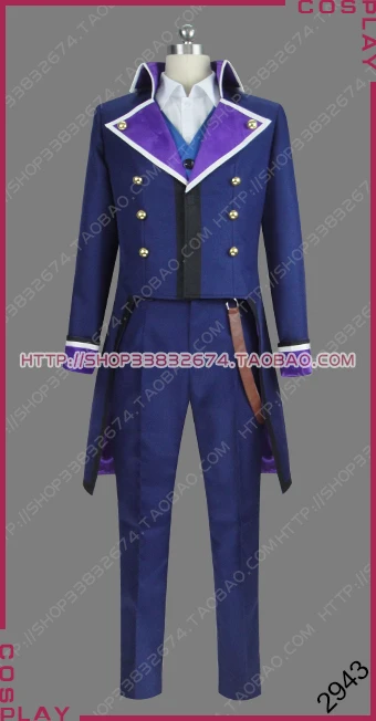 

K Seven Stories Side Blue Tenrou no Gotoku Like Sirius Kusuhara Takeru Uniform Cosplay Costume S002