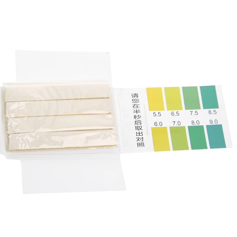 80 Strips PH Range 5.5-9.0 PH Alkaline Test Indicator Paper Water Litmus Testing Kit L15