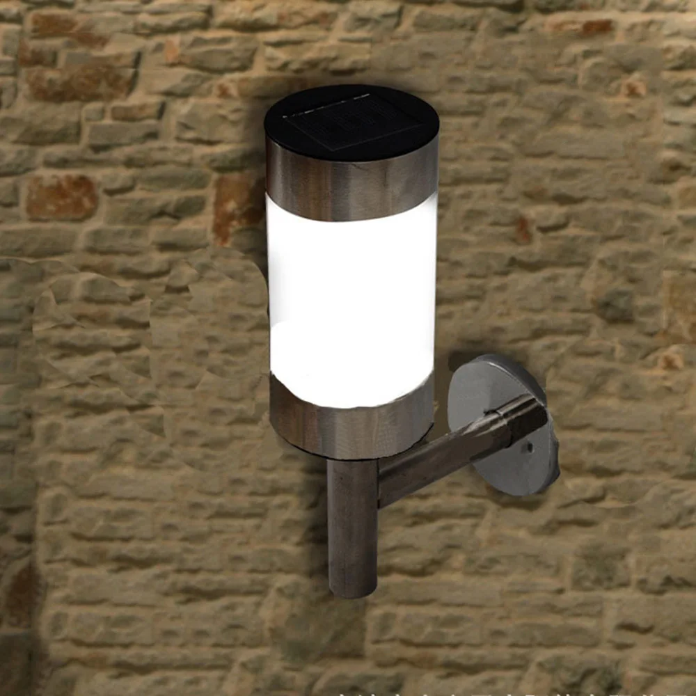 กลางแจ้งกันน้ำ LED พลังงานแสงอาทิตย์ Wall Landscape Mount สกรูติดตั้ง