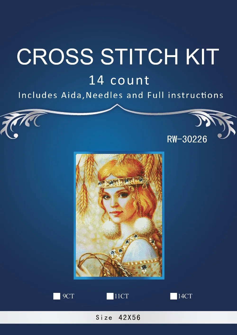 Lovely Counted Cross Stitch Kit, Old World Holiday Ornaments, Similar DMC, Rw-30226, Hot Sell, Top Quality