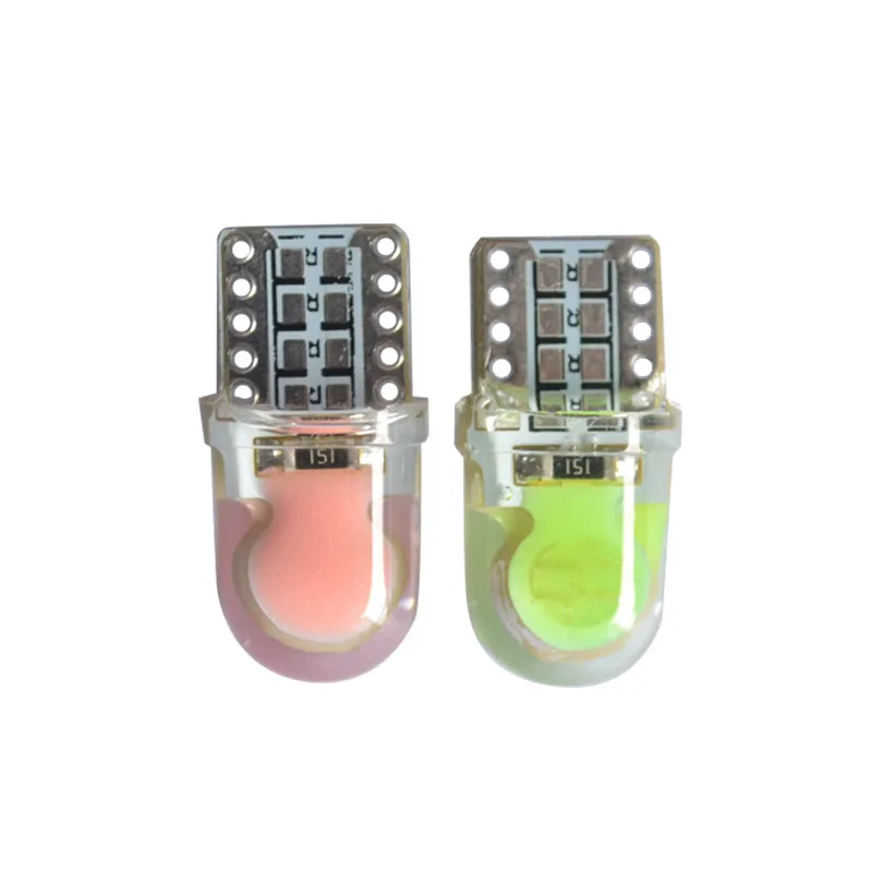

100 шт./лот T10 Силиконовый початок 6 чипов светодиод 23*12*9 мм 194 W5W LED 168 COB Силика Автомобильный супер яркий поворотный боковой светильник номерного знака