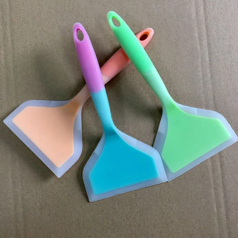 Food Grade Silicone Spatula For Beef Meats Kitchen Shovel Wide Pizza Shovel Non-stick Pan Shovel Cooking Tools ZA5874