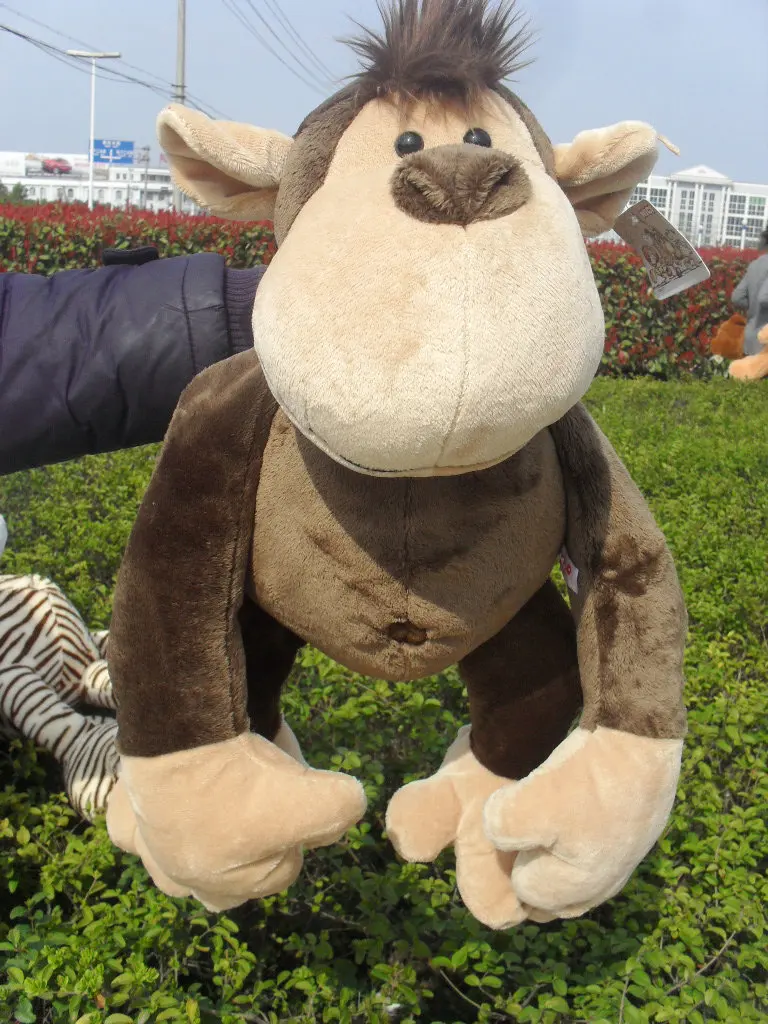 stuffed animal plush 80cm jungle monkey plush toy soft doll throw pillow gift w2915