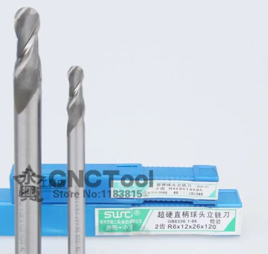 شحن مجاني 2 قطعة 2 فلوت R4.5 ~ R12.5mm مطاحن الكرة أدوات طحن نهاية الكرة أدوات CNC HSS والألومنيوم