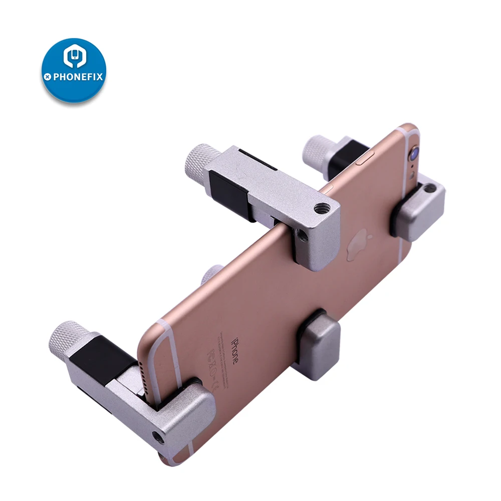 Kit de conserto de celular com braçadeira, suporte de metal para reparo e manutenção de iphone, tela lcd e samsung