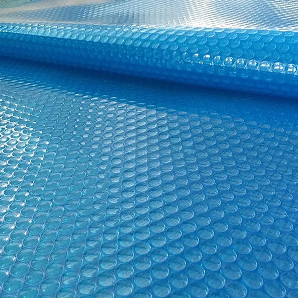 Cubierta de aislamiento para piscina, cubierta a prueba de polvo, azul, Solar, fácil de configurar, accesorios de piscina, película de aislamiento