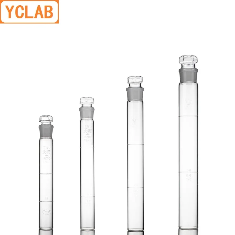 YCLAB 100mL Glass Colorimetric Tube with stopper Nessler Glasses Laboratory Chemistry Equipment