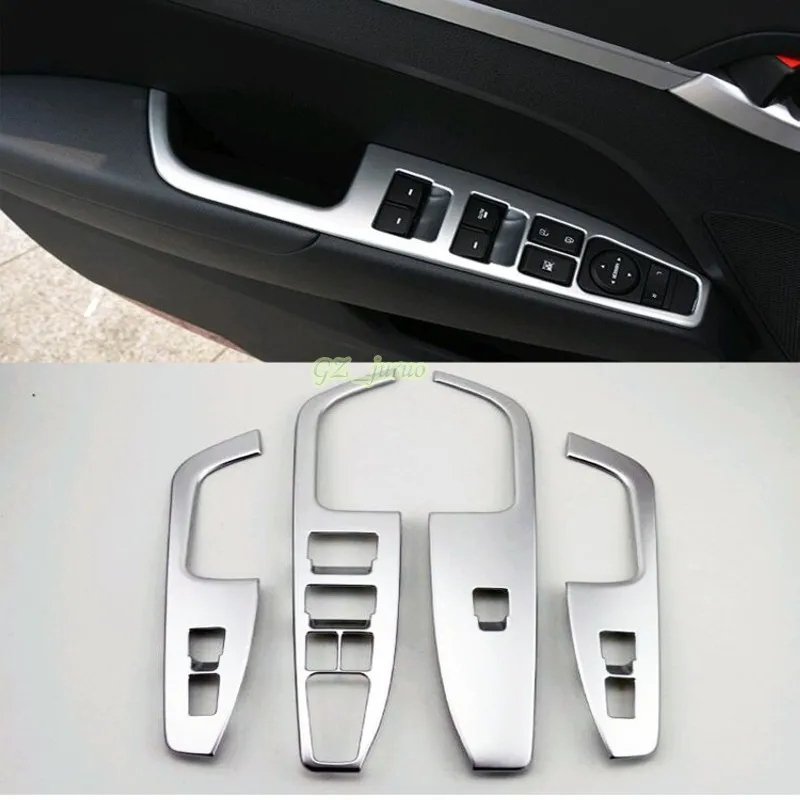 ABS Matt Interior Door Cover Armrest Trim 4pcs For Hyundai Elantra Avante 2016 2017 Car Styling Auto Accessories