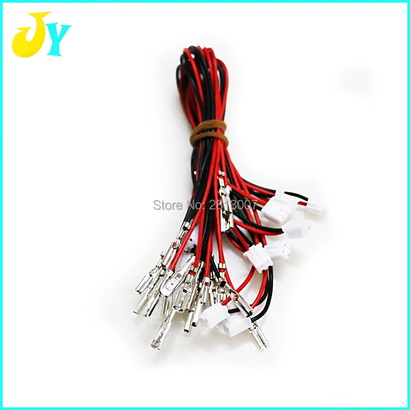 50pcs SANWA push button wiring harness 2pin USB encode cable 2.8 size Crimp Terminal