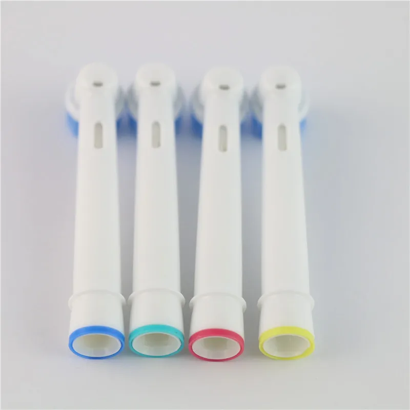 4pcs Sensitive Clean Electric Toothbrush Brush Heads Brush Heads Oral Care For Oral B Toothbrush Ebs17-4 c massage& relaxatio