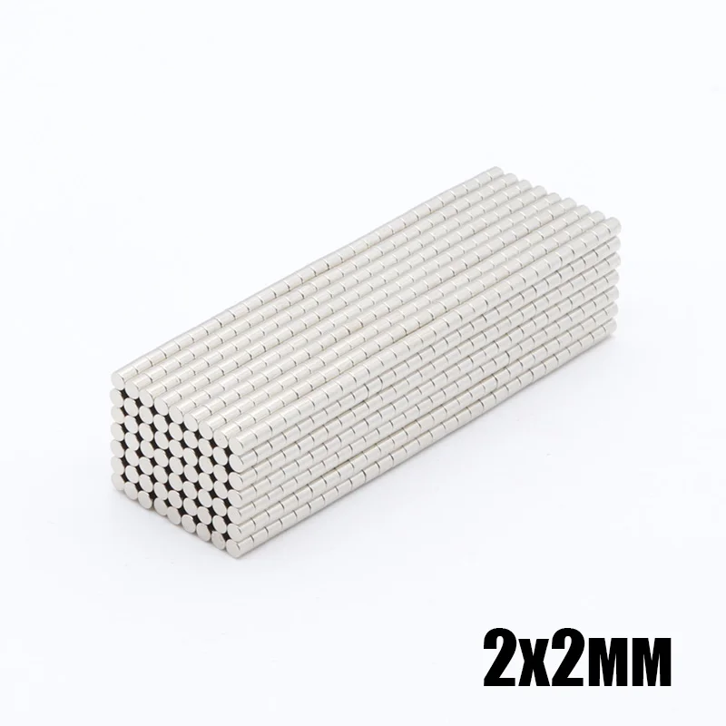 500pcs 2x2 mm Small Super Strong Magnet N35 2 * 2 mm Powerful Neodymium Rare Earth Permanent Magnets 2x2 mm