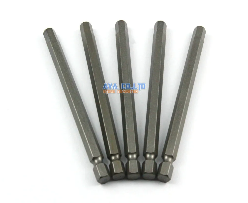 5 Pieces Magnetic Hexagon Screwdriver Bit S2 Steel 1/4