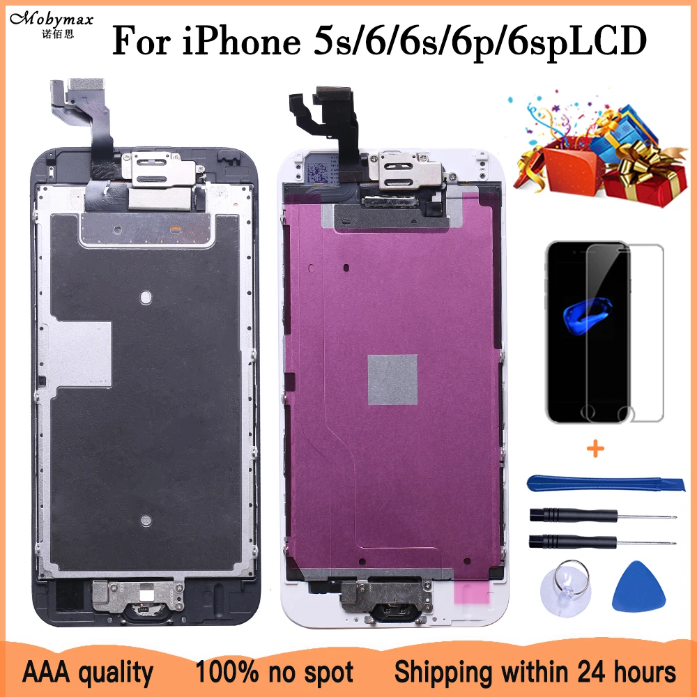 AAA+++ Full Assembly For iPhone 6 6S Plus LCD With Camera Home Button Completed Screen Replacement Assembly Display Guarantee