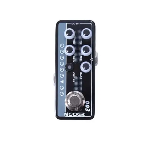 

Mooer M003 Power-Zone Electric Guitar Effects Pedal Speaker Cabinet Simulation High Gain Tap Tempo Bass