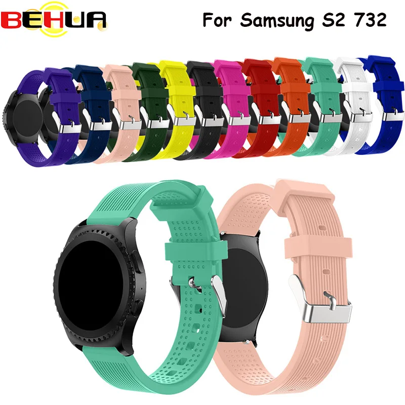 silicone sport watch band For Samsung Gear S2 732 Gear spOrt watch For Smasung Galaxy 42mm For samsung Galaxy Watch Active strap