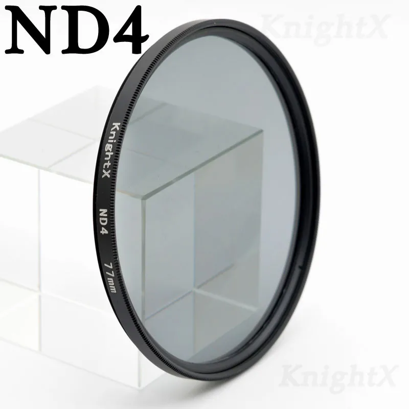 KnightX ND2 ND4 ND8 ND16 ND 52MM 58MM 67MM 77MM Camera Lens Filter For canon eos sony nikon 400d d70 photo kit 60d 200d 18-135