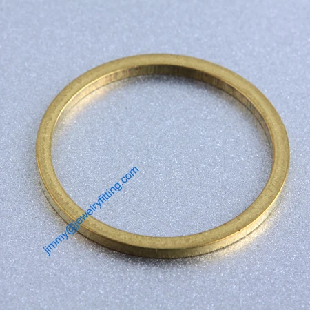 

2000 PCS Raw Brass 19*1.2*1.2mm copper Rings fashion jewelry findings jewelry Connectors Quoit