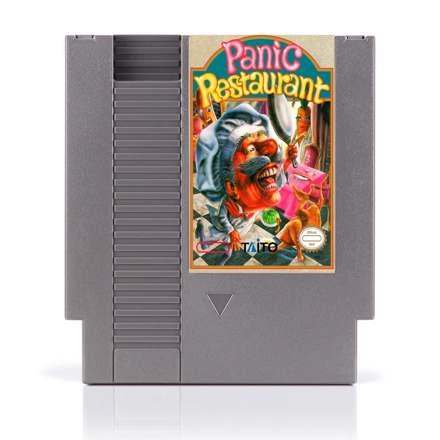 Panic Restaurant Game Card 72pin 8 Bit Game Cartridge Drop shipping!