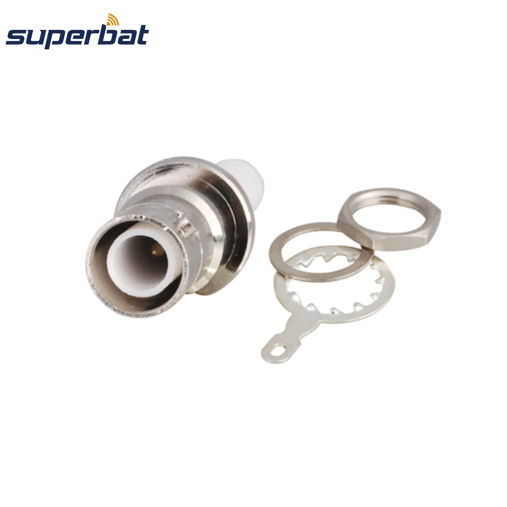 Conector Coaxial RF recto Superbat SHV, mampara hembra de soldadura BNC de alto voltaje